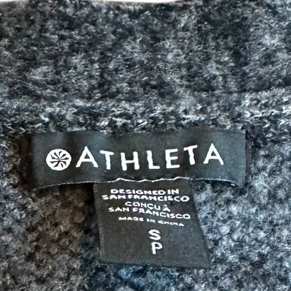 Athleta Westlake Button-Down Cardigan Sweater Marled Merino Wool Size Small - Picture 13 of 13